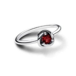 PandoraBague Cercles de l’Éternité Rouge Ardent