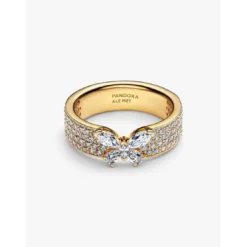 PandoraBague Cocktail Papillon Scintillant Dorée