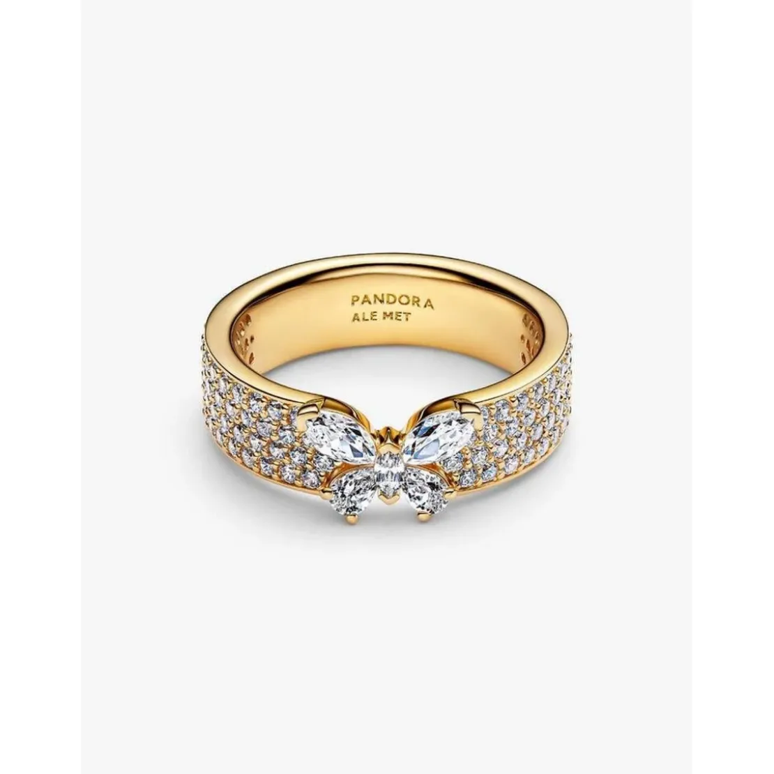 PandoraBague Cocktail Papillon Scintillant Dorée
