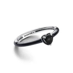 PandoraBague Cœur Chakra Noir Pandora ME