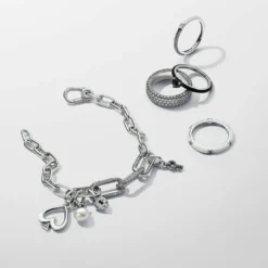 PandoraBague Cœur Chakra Noir Pandora ME