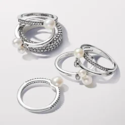 PandoraBague Duo de Perles de Culture Argent 193156C01