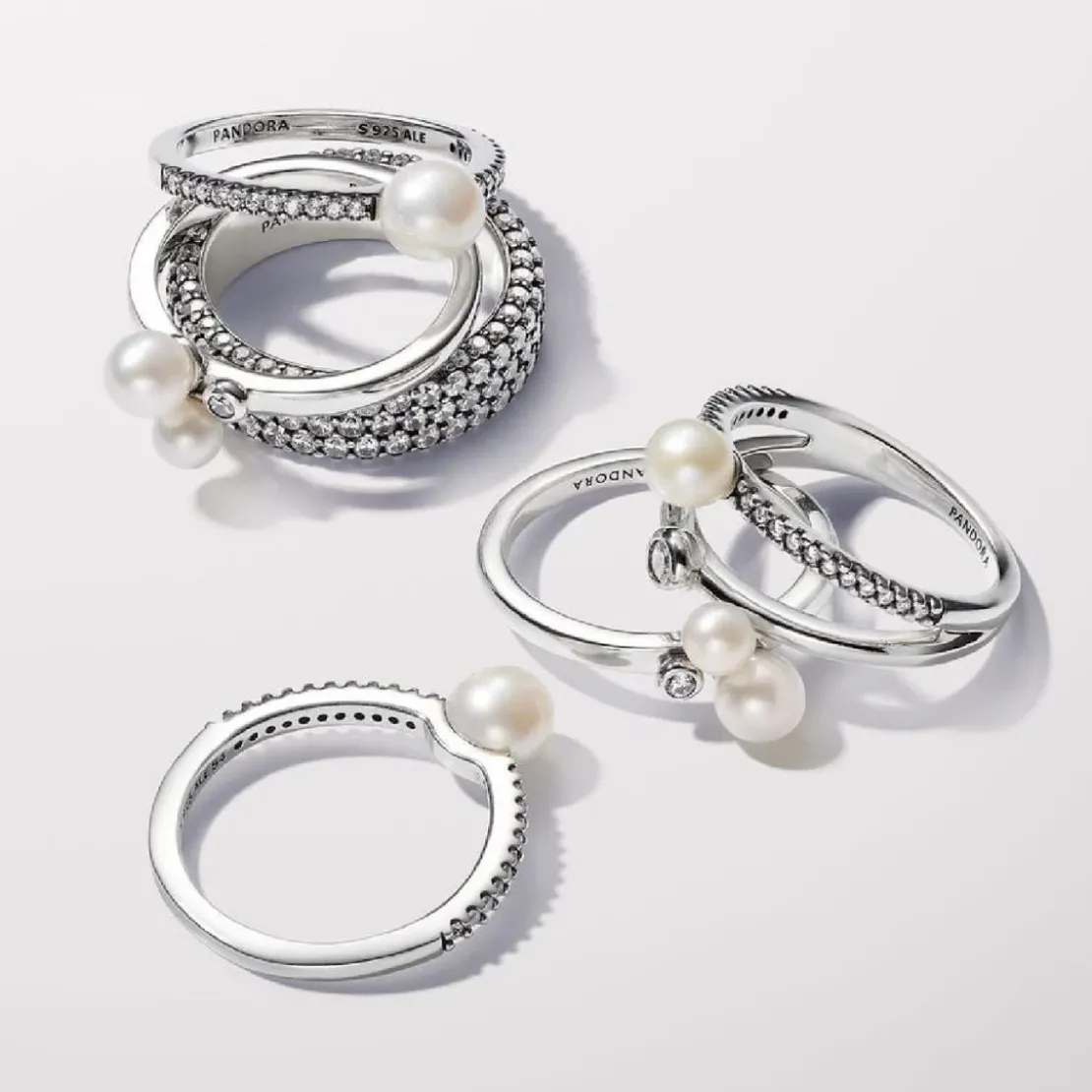 PandoraBague Duo de Perles de Culture Argent 193156C01