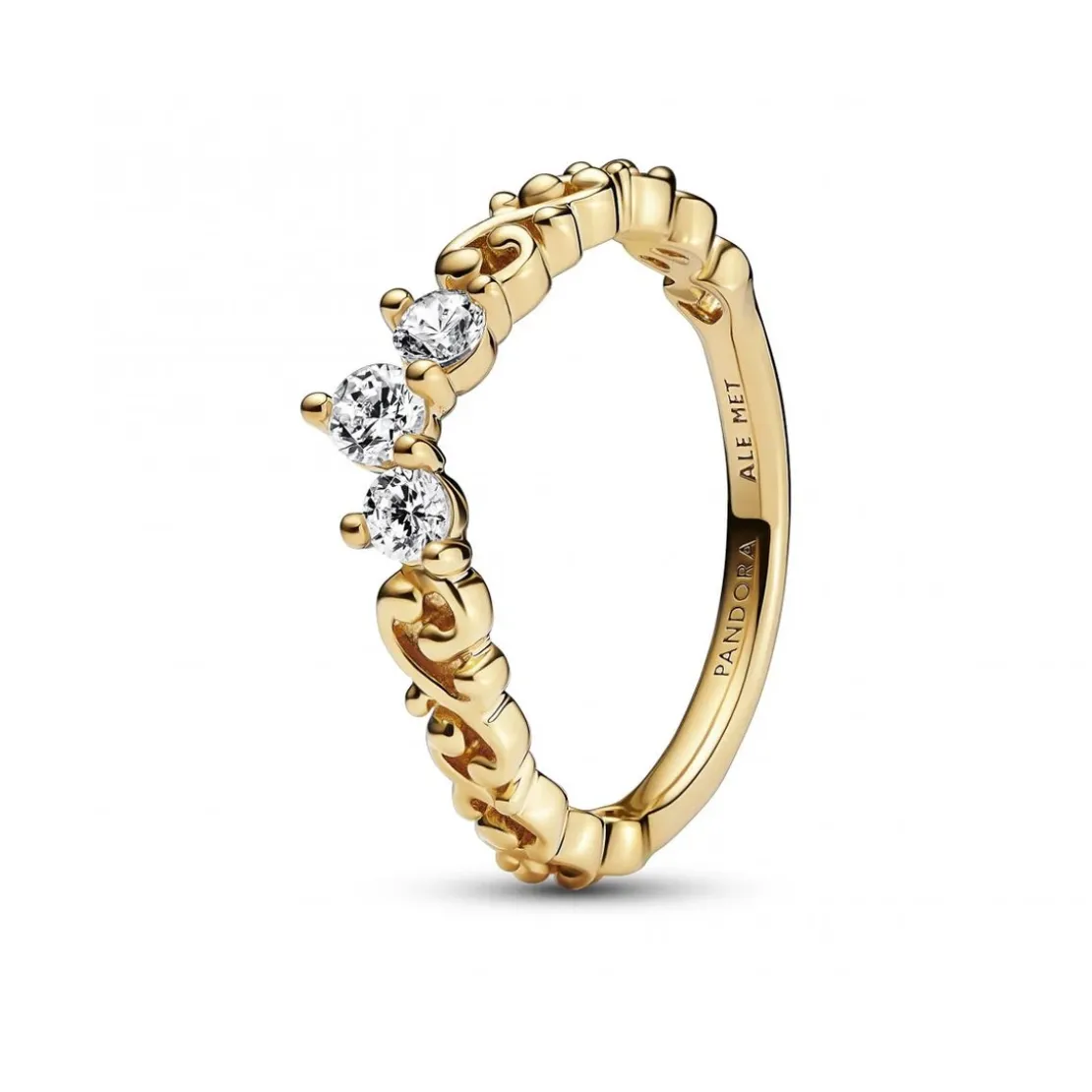 PandoraBague en métal doré à l'or fin 585/1000 Tiare Volute Royale
