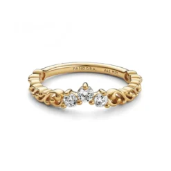 PandoraBague en métal doré à l'or fin 585/1000 Tiare Volute Royale