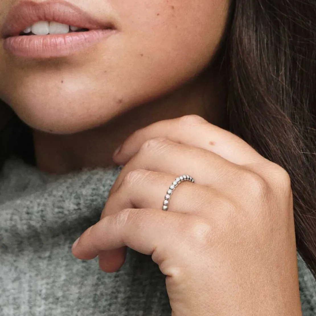 PandoraBague Perlée Pandora Signature