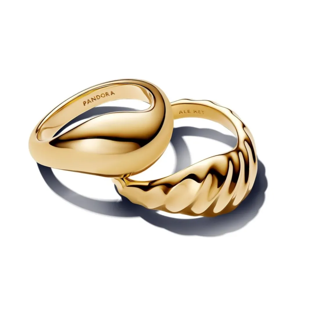 PandoraBagues Empilables Ondulées 163832C00