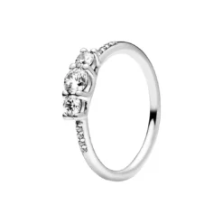 PandoraBague trois pierres rondes Pandora Timeless