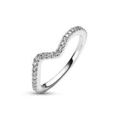 PandoraBague Vague Scintillante argent