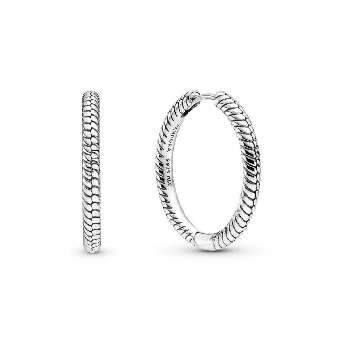 PandoraBoucles d'oreilles Créoles Porte-Charms Pandora Moments Pandora Pandora Moments - 299532C00 Argent