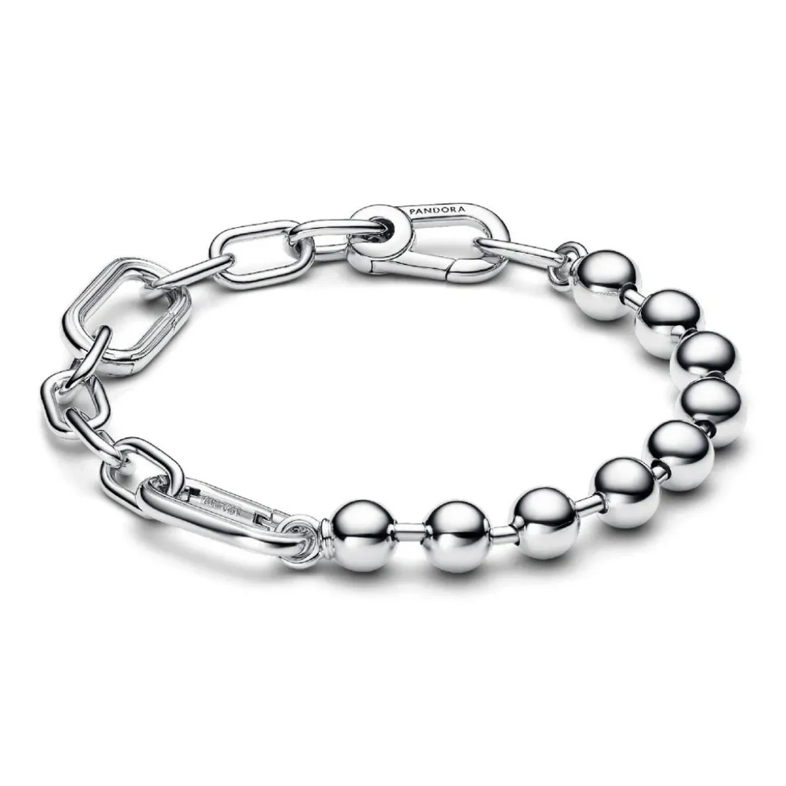 PandoraBracelet Chaîne Sphère Métallique et Link Argent Pandora ME