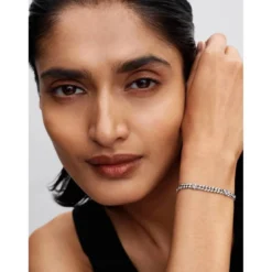 PandoraBracelet Maille Cubaine Cœurs