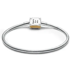 PandoraBracelet Princesses Disney Maille Serpent Livre de Contes et Diamant de Synthèse