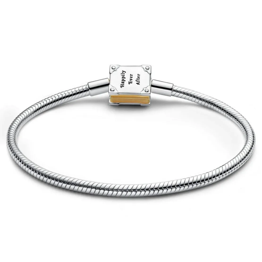 PandoraBracelet Princesses Disney Maille Serpent Livre de Contes et Diamant de Synthèse