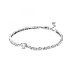 PandoraBracelet Rivière Cœur Scintillant Pandora Timeless - Argent