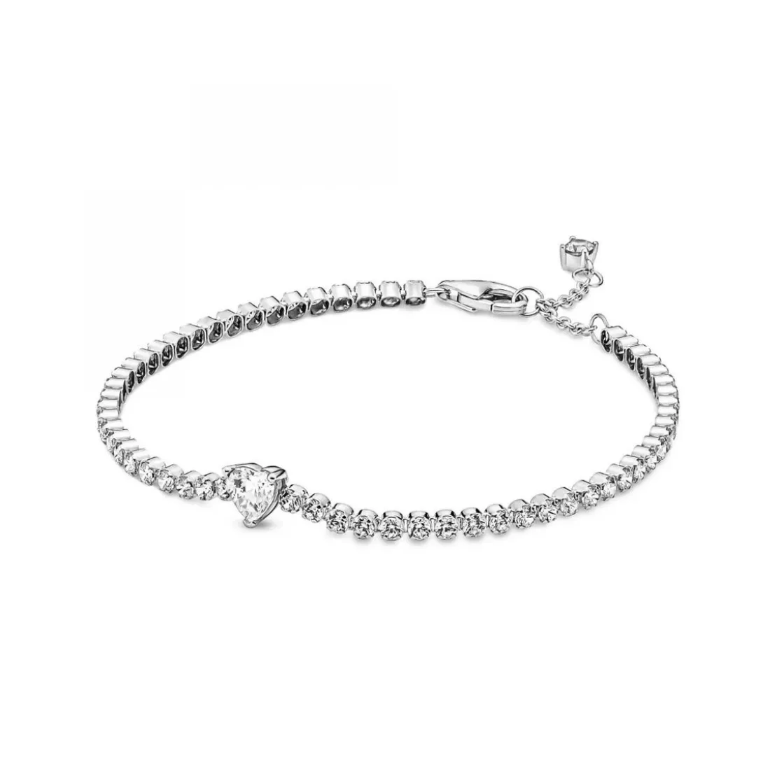 PandoraBracelet Rivière Cœur Scintillant Pandora Timeless - Argent