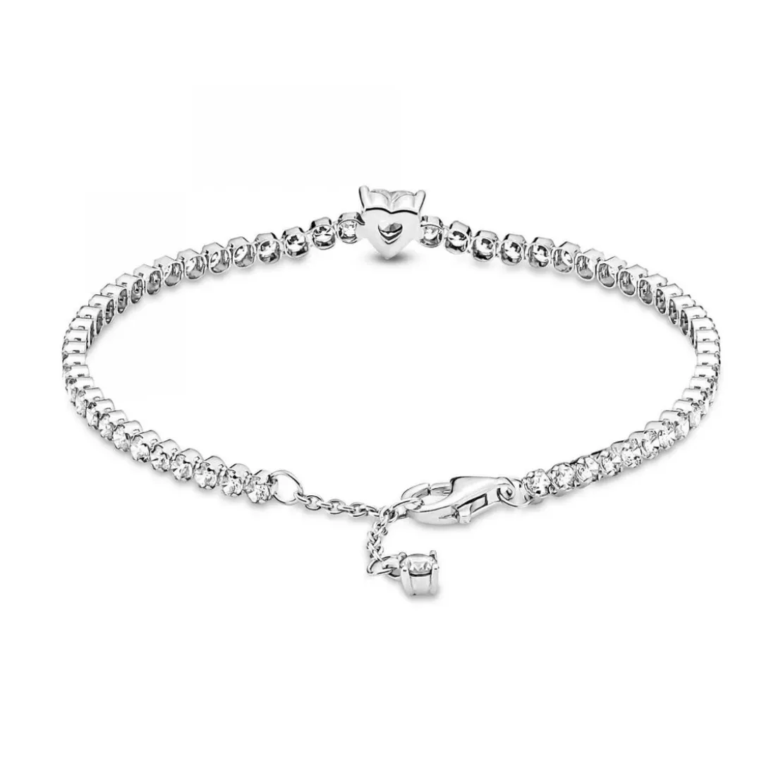 PandoraBracelet Rivière Cœur Scintillant Pandora Timeless - Argent