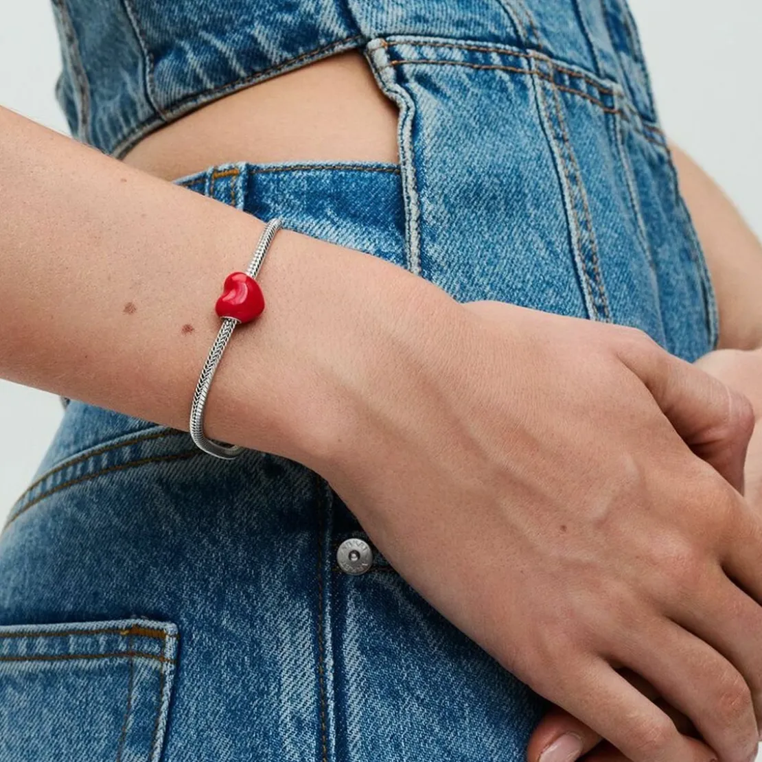 PandoraCharm Cœur Message Caché Versicolore