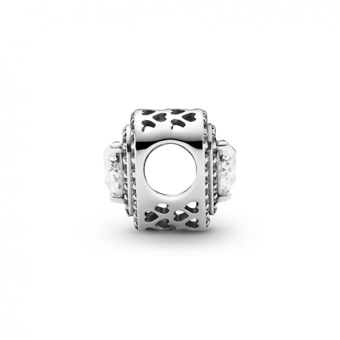 PandoraCharm Cœurs Nivelés Scintillant Pandora Timeless - Argent