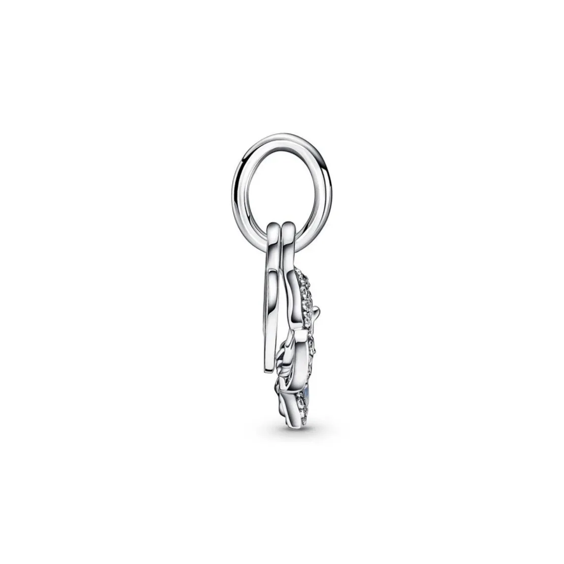 PandoraCharm double pendant Pandora Moments Papillon bleu & Citation - Argent 925/1000ᵉ
