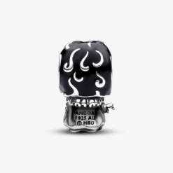 PandoraCharm Jon Snow argent sterling avec émail noir et gris femme Pandora Game of Thrones