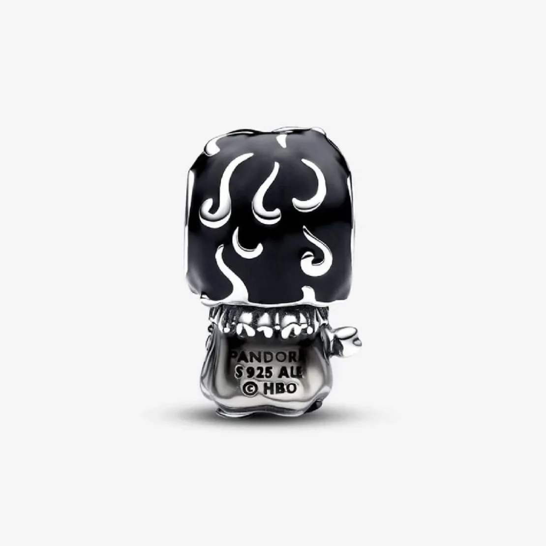 PandoraCharm Jon Snow argent sterling avec émail noir et gris femme Pandora Game of Thrones