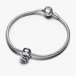 PandoraCharm Jon Snow argent sterling avec émail noir et gris femme Pandora Game of Thrones