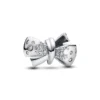PandoraCharm Nœud Scintillant Argent