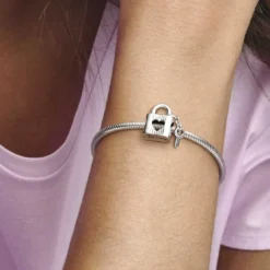 PandoraCharm Pandora Moments Cadenas & Clé Cœur - Argent
