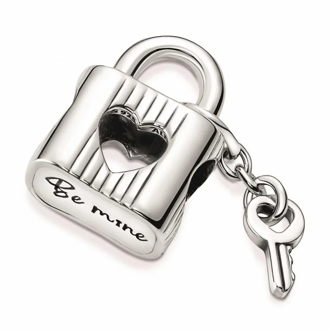 PandoraCharm Pandora Moments Cadenas & Clé Cœur - Argent
