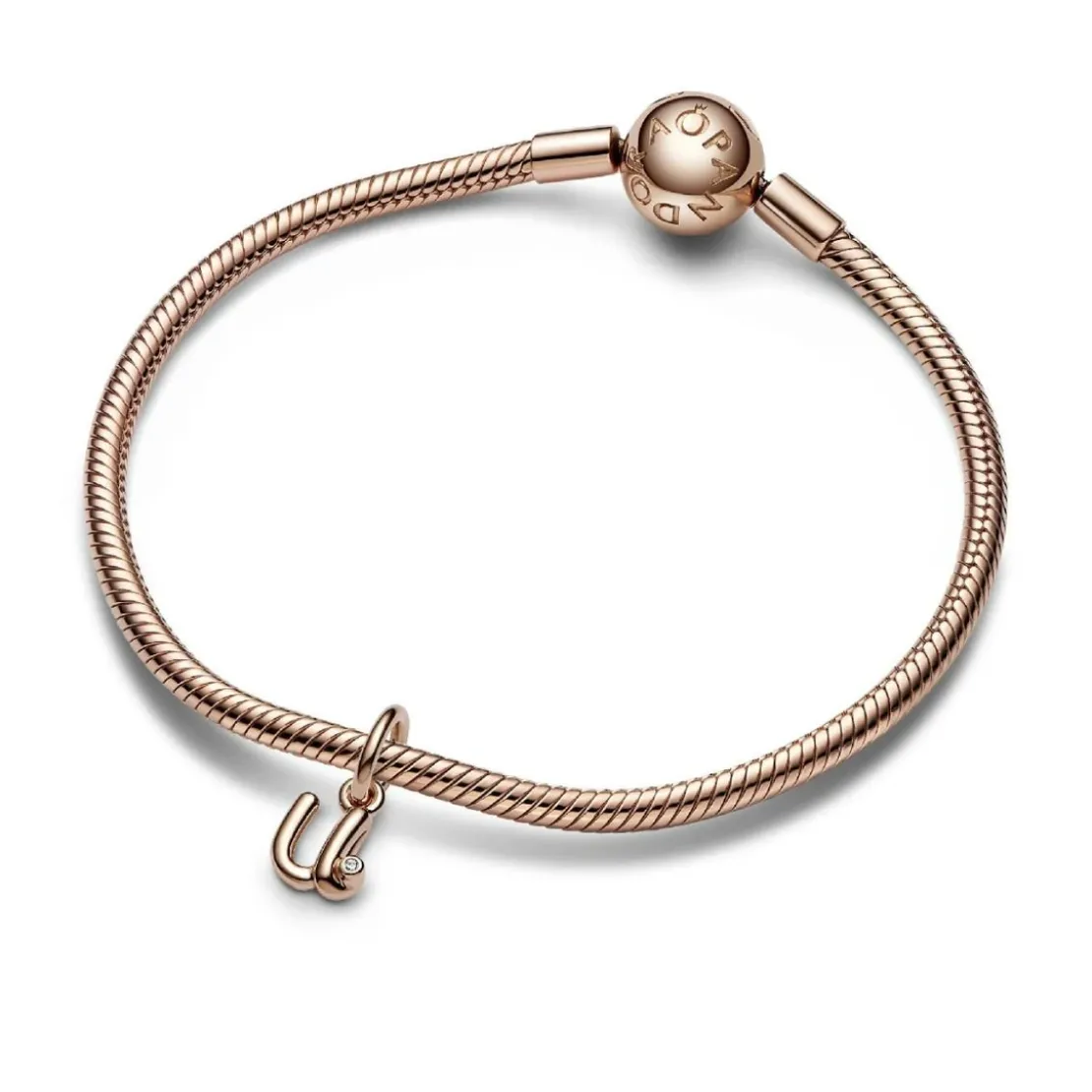 PandoraCharm Pendant Alphabet Lettre u Manuscrite