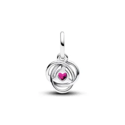 PandoraCharm Pendant Cercles de l’Éternité Rose