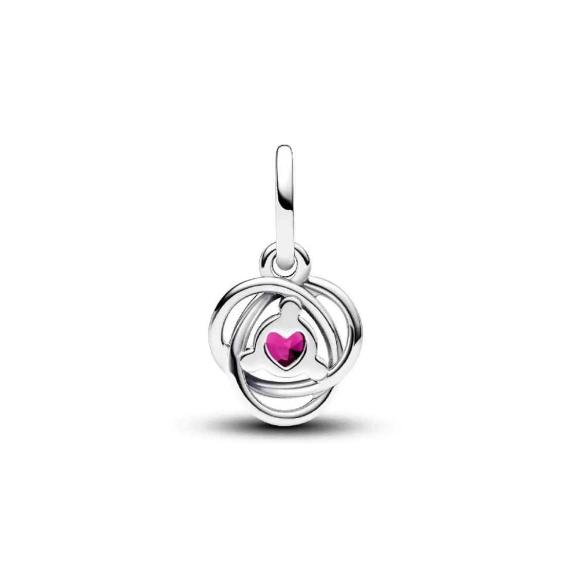 PandoraCharm Pendant Cercles de l’Éternité Rose