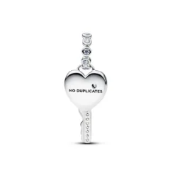 PandoraCharm Pendant Clé Cœur Opalescent