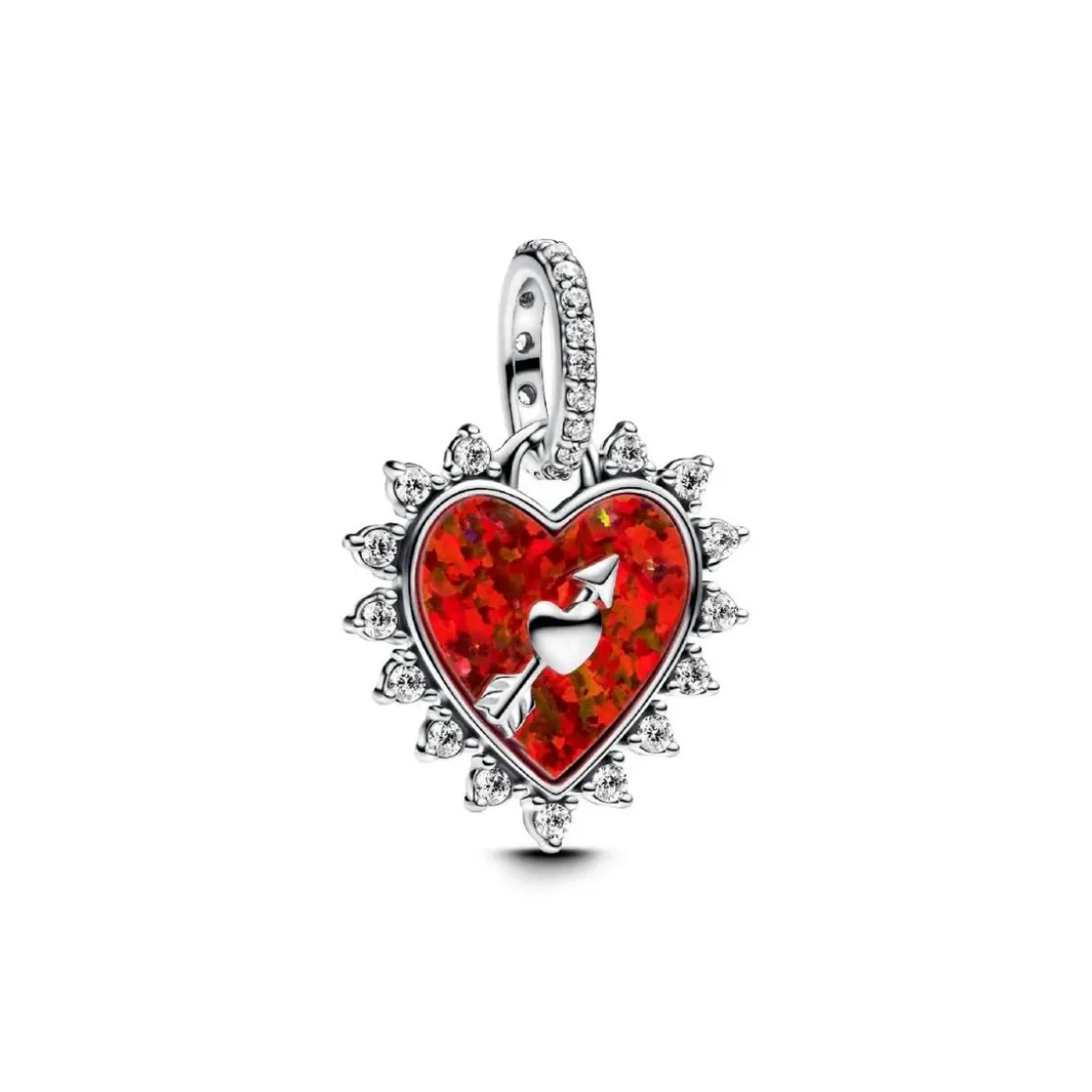PandoraCharm Pendant Cœur Flèche Pivotante