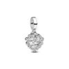 PandoraCharm Pendant Double Cœur Scintillant Argent