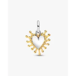 PandoraCharm Pendant Double Cœur Lumineux