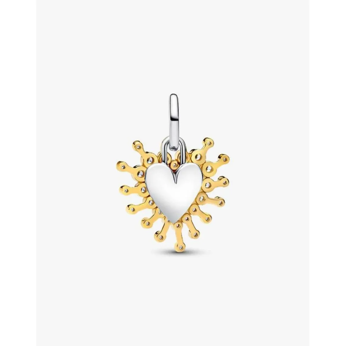 PandoraCharm Pendant Double Cœur Lumineux