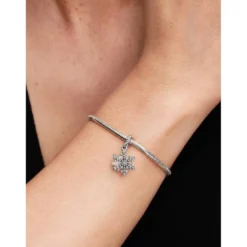 PandoraCharm Pendant Double Flocon de Neige Opalescent