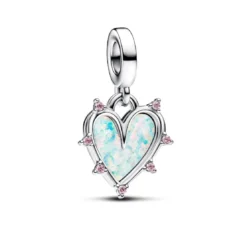 PandoraCharm Pendant Double Opalescent Amitié