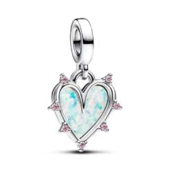 PandoraCharm Pendant Double Opalescent Amitié