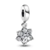 PandoraCharm Pendant Empreinte de Patte Scintillante Argenté