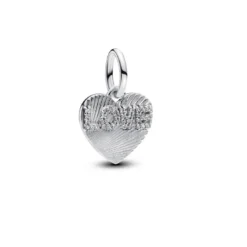 PandoraCharm Pendant Gravable Cœur Love Argent