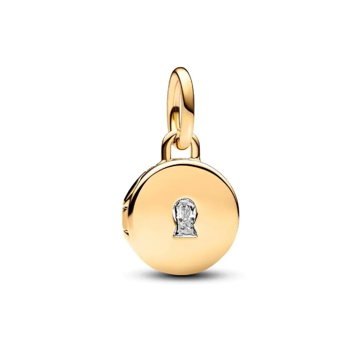 PandoraCharm Pendant Médaillon Amour Ouvrable et Gravable Doré