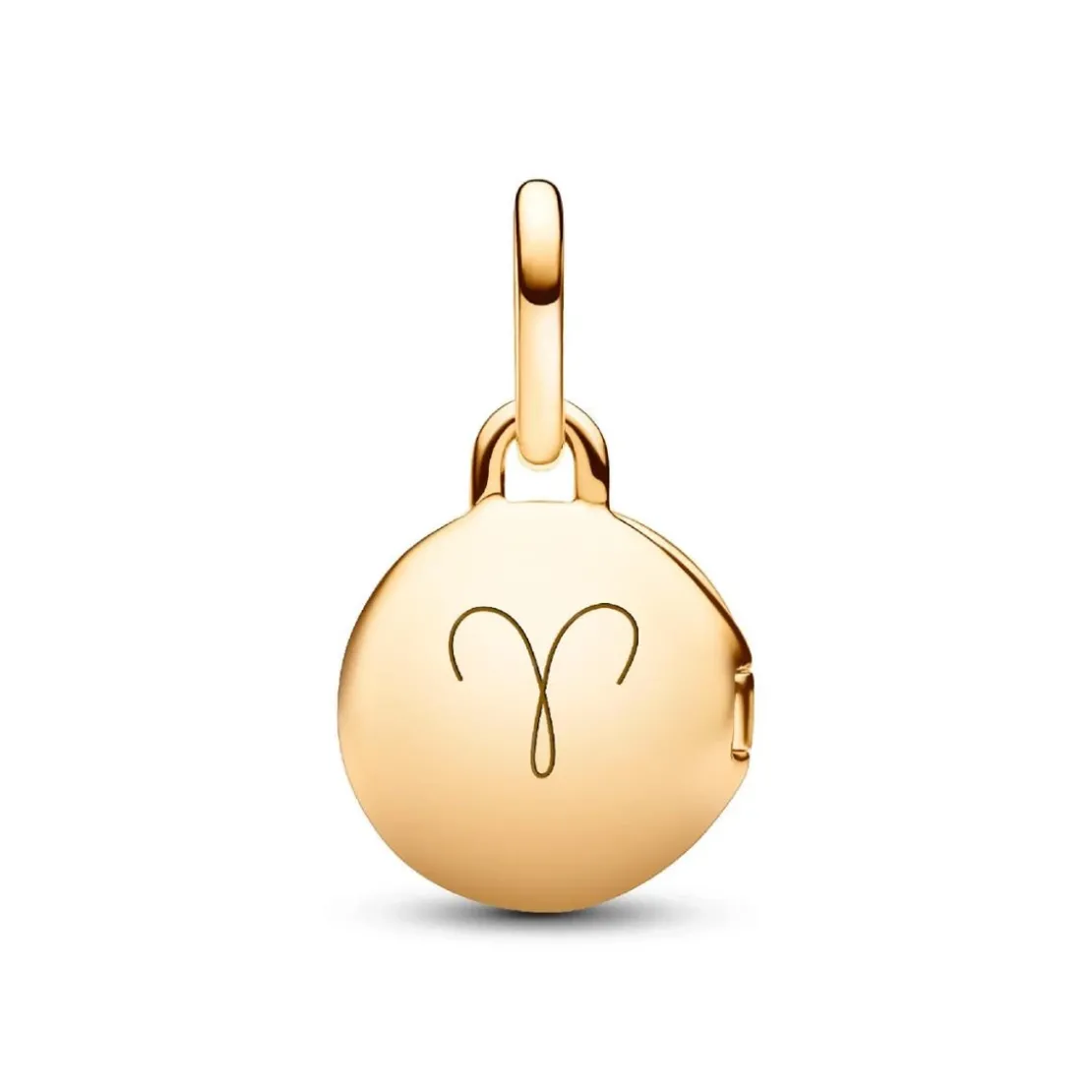 PandoraCharm Pendant Médaillon Amour Ouvrable et Gravable Doré