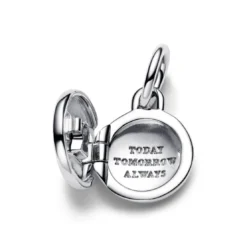 PandoraCharm Pendant Médaillon Amour Ouvrable et Gravable