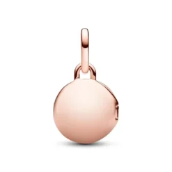 PandoraCharm Pendant Médaillon Amour Ouvrable et Gravable Doré Rose