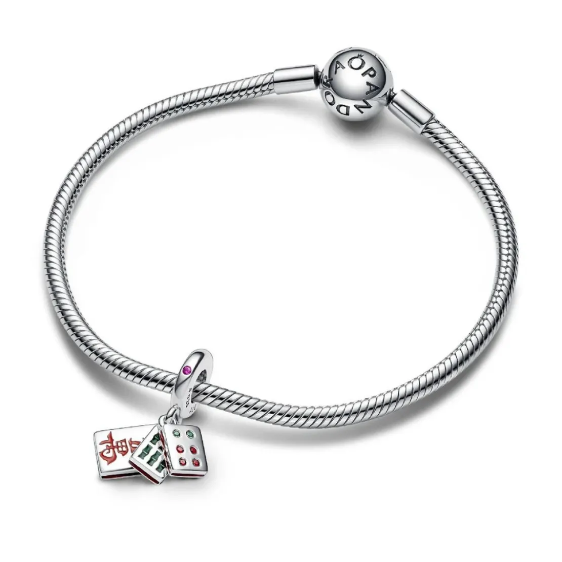 PandoraCharm Pendant Triple Mahjong