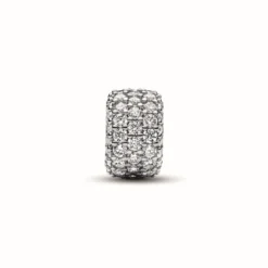 PandoraCharm Triple Rang Pavé Scintillant - Pandora MomentsArgent