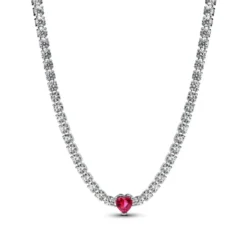 PandoraChoker avec Pendentif Halo Cœur